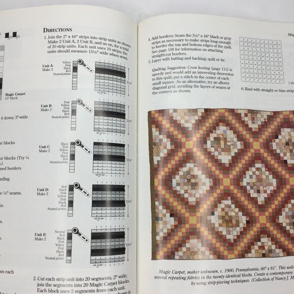 Vintage 1991 Rotary Riot 40 Fast Fabulous Quilts Judy Hopkins Nancy J Martin - Picture 7 of 12